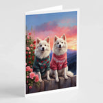 Two Hearts Greeting Cards - Size: 5X7 | Pack Of: 8 | Collection name: Two hearts-AMAZON FACTORY