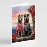 Two Hearts Greeting Cards - Size: 5X7 | Pack Of: 8 | Collection name: Two hearts-AMAZON FACTORY