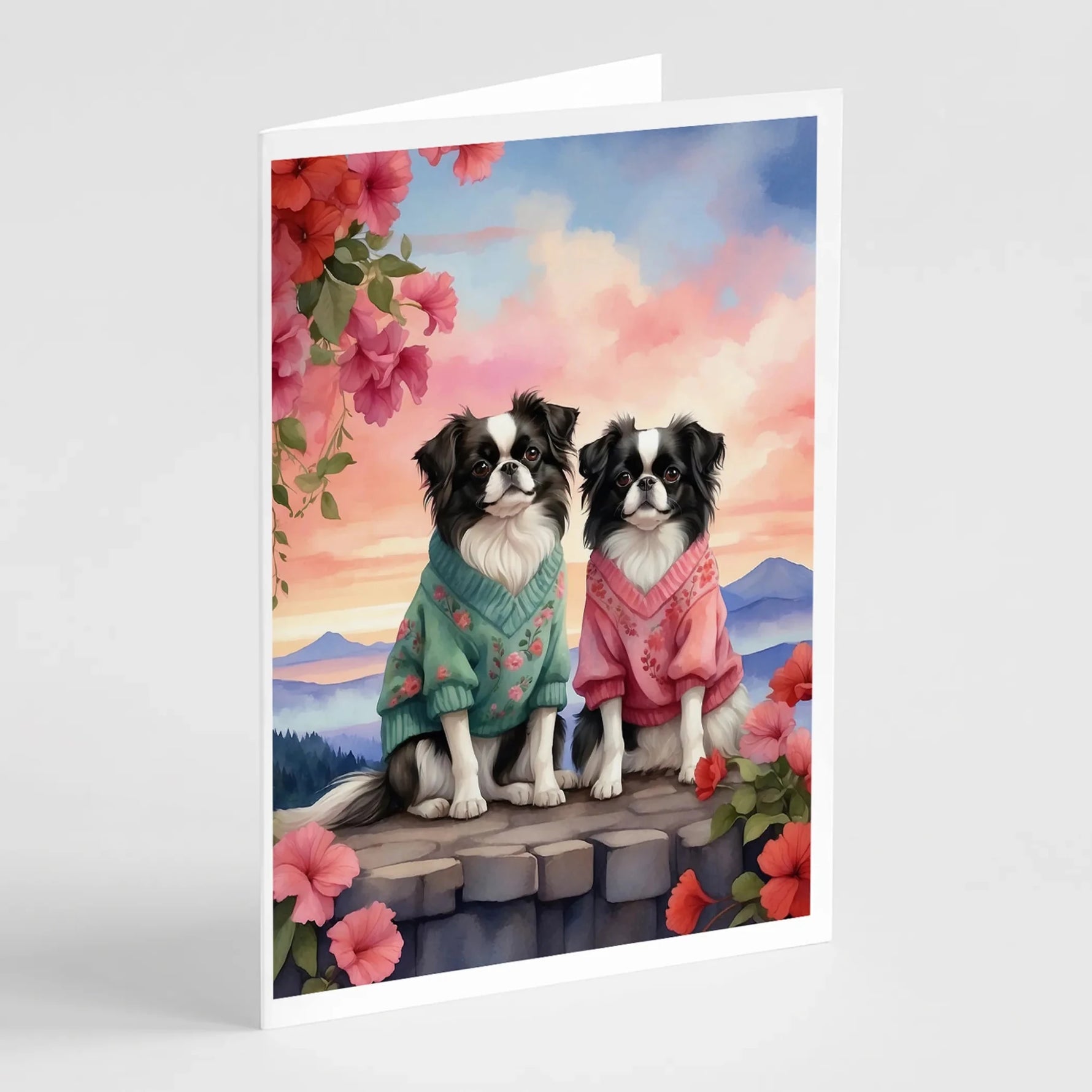 Two Hearts Greeting Cards - Size: 5X7 | Pack Of: 8 | Collection name: Two hearts-AMAZON FACTORY