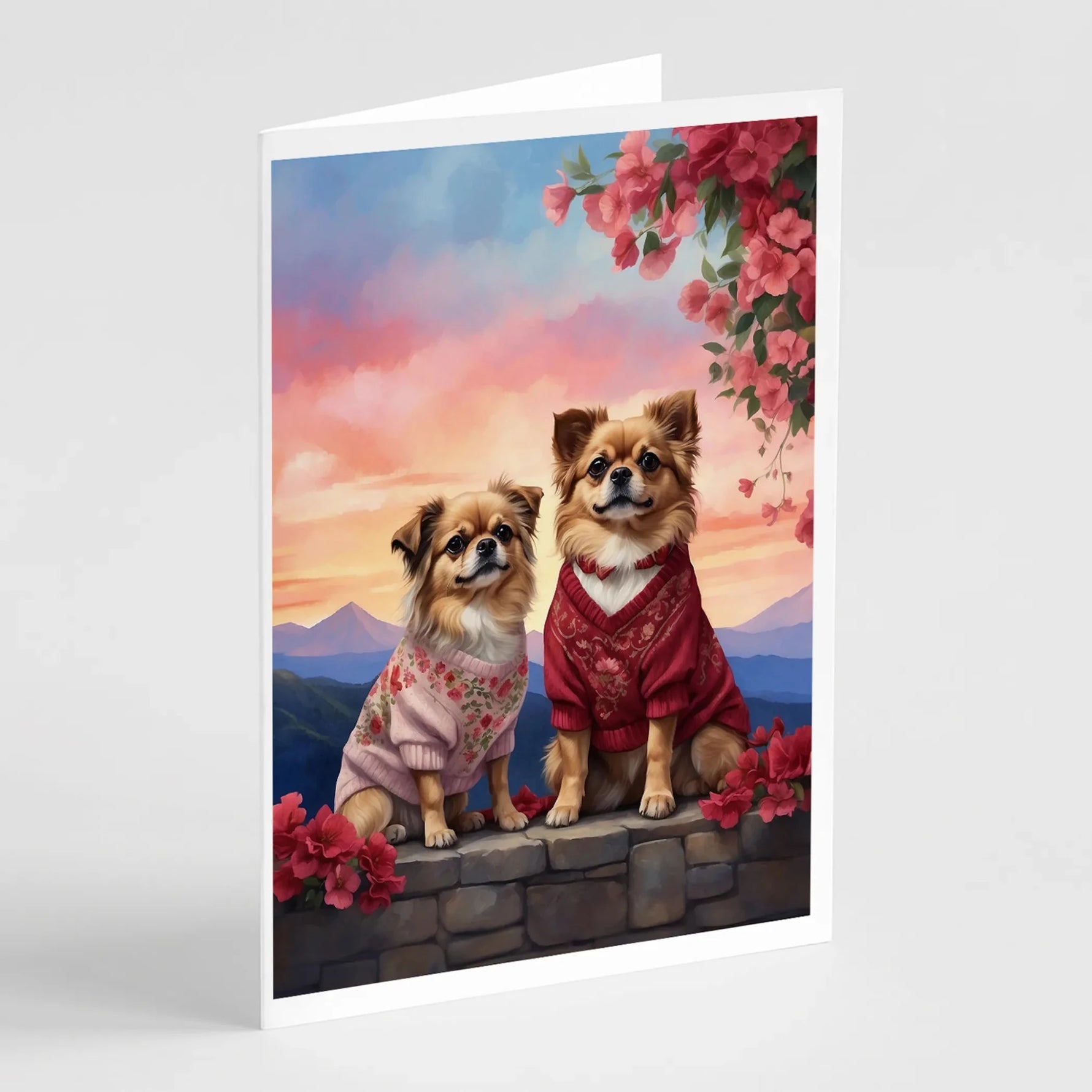 Two Hearts Greeting Cards - Size: 5X7 | Pack Of: 8 | Collection name: Two hearts-AMAZON FACTORY