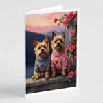Two Hearts Greeting Cards - Size: 5X7 | Pack Of: 8 | Collection name: Two hearts-AMAZON FACTORY