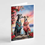 Two Hearts Greeting Cards - Size: 5X7 | Pack Of: 8 | Collection name: Two hearts-AMAZON FACTORY