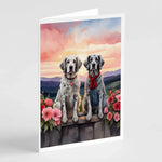 Two Hearts Greeting Cards - Size: 5X7 | Pack Of: 8 | Collection name: Two hearts-AMAZON FACTORY