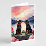 Two Hearts Greeting Cards - Size: 5X7 | Pack Of: 8 | Collection name: Two hearts-AMAZON FACTORY