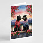 Two Hearts Greeting Cards - Size: 5X7 | Pack Of: 8 | Collection name: Two hearts-AMAZON FACTORY