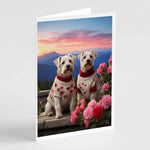 Two Hearts Greeting Cards - Size: 5X7 | Pack Of: 8 | Collection name: Two hearts-AMAZON FACTORY