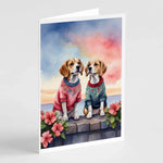 Two Hearts Greeting Cards - Size: 5X7 | Pack Of: 8 | Collection name: Two hearts-AMAZON FACTORY