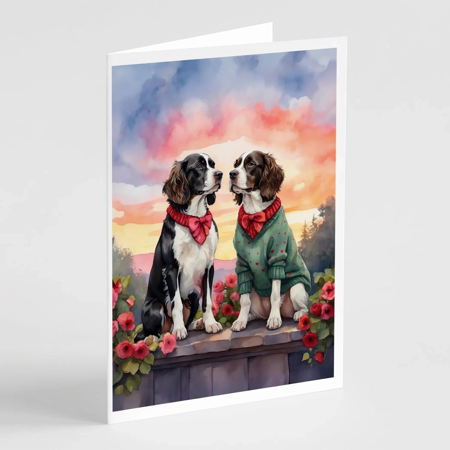 Two Hearts Greeting Cards - Size: 5X7 | Pack Of: 8 | Collection name: Two hearts-AMAZON FACTORY