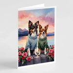 Two Hearts Greeting Cards - Size: 5X7 | Pack Of: 8 | Collection name: Two hearts-AMAZON FACTORY