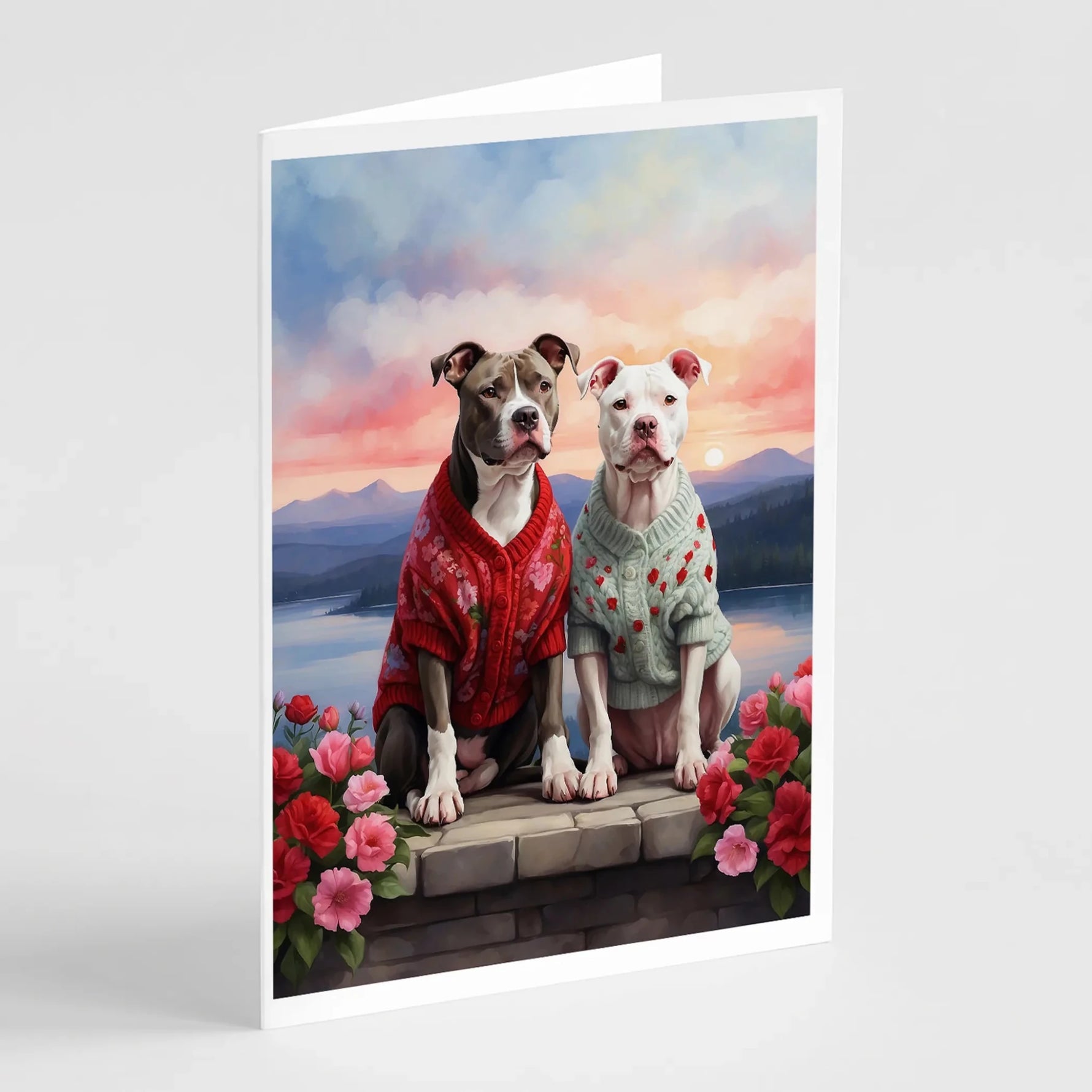 Two Hearts Greeting Cards - Size: 5X7 | Pack Of: 8 | Collection name: Two hearts-AMAZON FACTORY