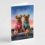 Two Hearts Greeting Cards - Size: 5X7 | Pack Of: 8 | Collection name: Two hearts-AMAZON FACTORY