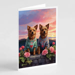 Two Hearts Greeting Cards - Size: 5X7 | Pack Of: 8 | Collection name: Two hearts-AMAZON FACTORY