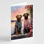 Two Hearts Greeting Cards - Size: 5X7 | Pack Of: 8 | Collection name: Two hearts-AMAZON FACTORY
