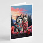 Two Hearts Greeting Cards - Size: 5X7 | Pack Of: 8 | Collection name: Two hearts-AMAZON FACTORY