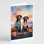 Two Hearts Greeting Cards - Size: 5X7 | Pack Of: 8 | Collection name: Two hearts-AMAZON FACTORY