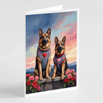 Two Hearts Greeting Cards - Size: 5X7 | Pack Of: 8 | Collection name: Two hearts-AMAZON FACTORY