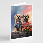 Two Hearts Greeting Cards - Size: 5X7 | Pack Of: 8 | Collection name: Two hearts-AMAZON FACTORY