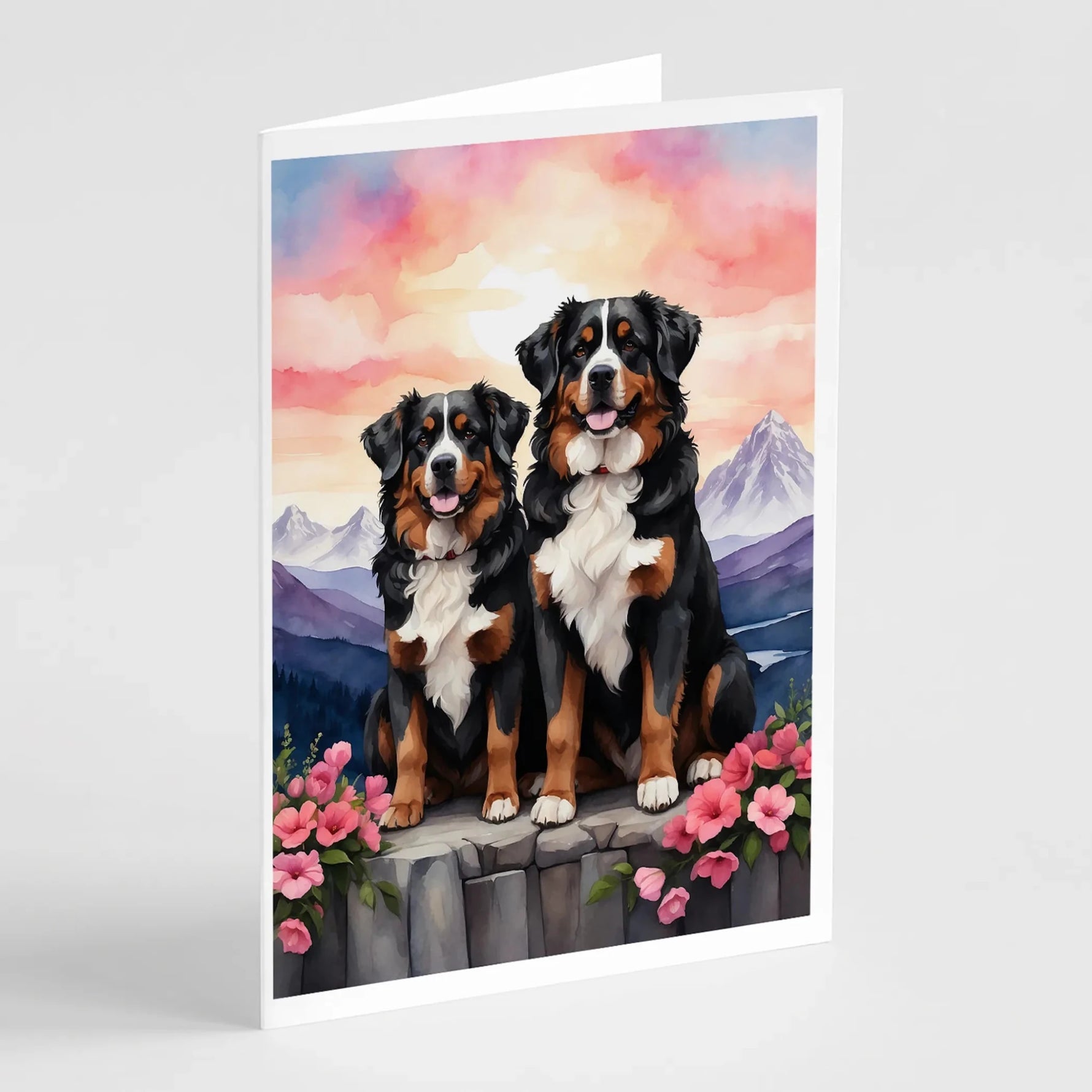 Two Hearts Greeting Cards - Size: 5X7 | Pack Of: 8 | Collection name: Two hearts-AMAZON FACTORY