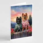 Two Hearts Greeting Cards - Size: 5X7 | Pack Of: 8 | Collection name: Two hearts-AMAZON FACTORY