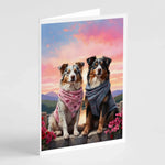 Two Hearts Greeting Cards - Size: 5X7 | Pack Of: 8 | Collection name: Two hearts-AMAZON FACTORY