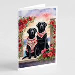 Two Hearts Greeting Cards - Size: 5X7 | Pack Of: 8 | Collection name: Two hearts-AMAZON FACTORY