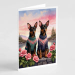 Two Hearts Greeting Cards - Size: 5X7 | Pack Of: 8 | Collection name: Two hearts-AMAZON FACTORY