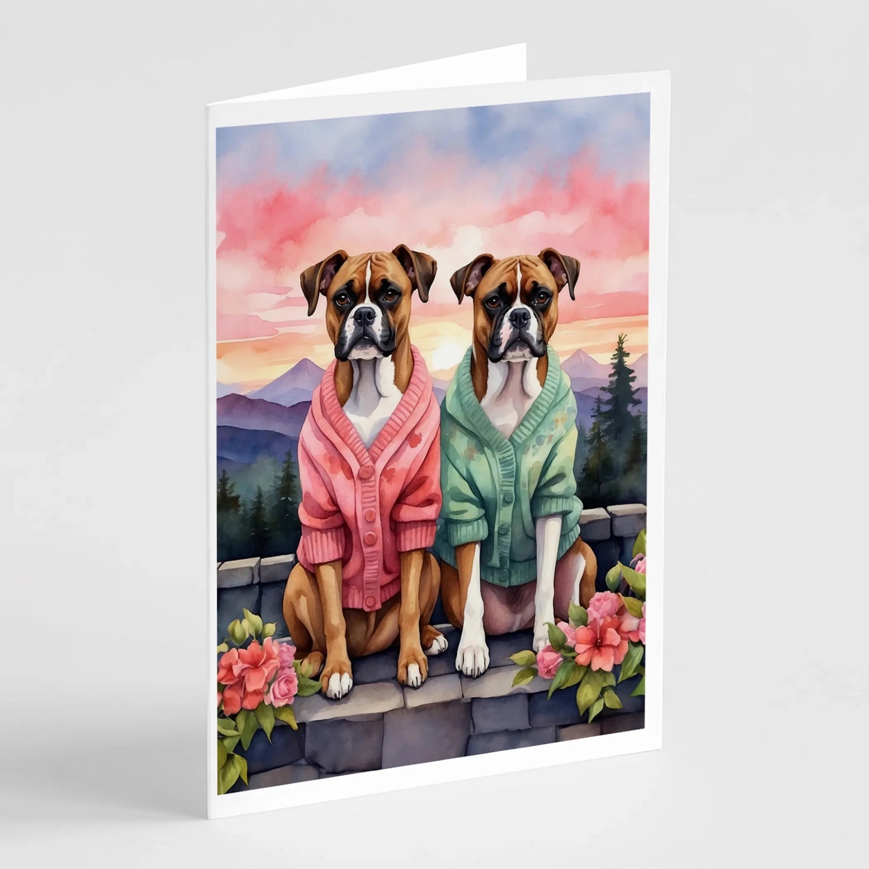 Two Hearts Greeting Cards - Size: 5X7 | Pack Of: 8 | Collection name: Two hearts-AMAZON FACTORY