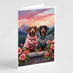 Two Hearts Greeting Cards - Size: 5X7 | Pack Of: 8 | Collection name: Two hearts-AMAZON FACTORY