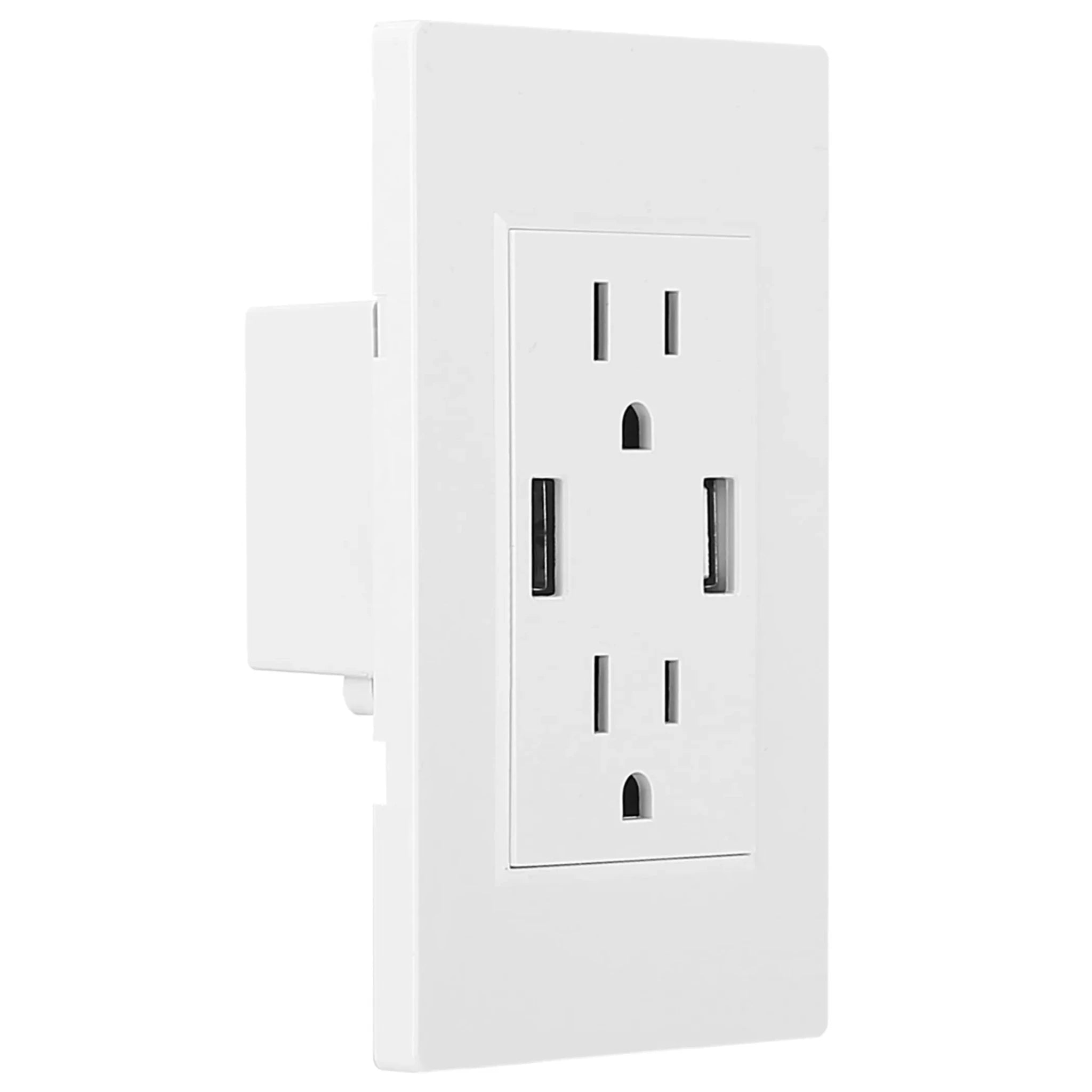 USB Wall Outlet Dual 2.4A USB Wall Charger - AMAZON FACTORY