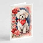 Valentine Roses Greeting Cards - Size: 5X7 | Pack Of: 8 | Collection name: Valentine roses-AMAZON FACTORY