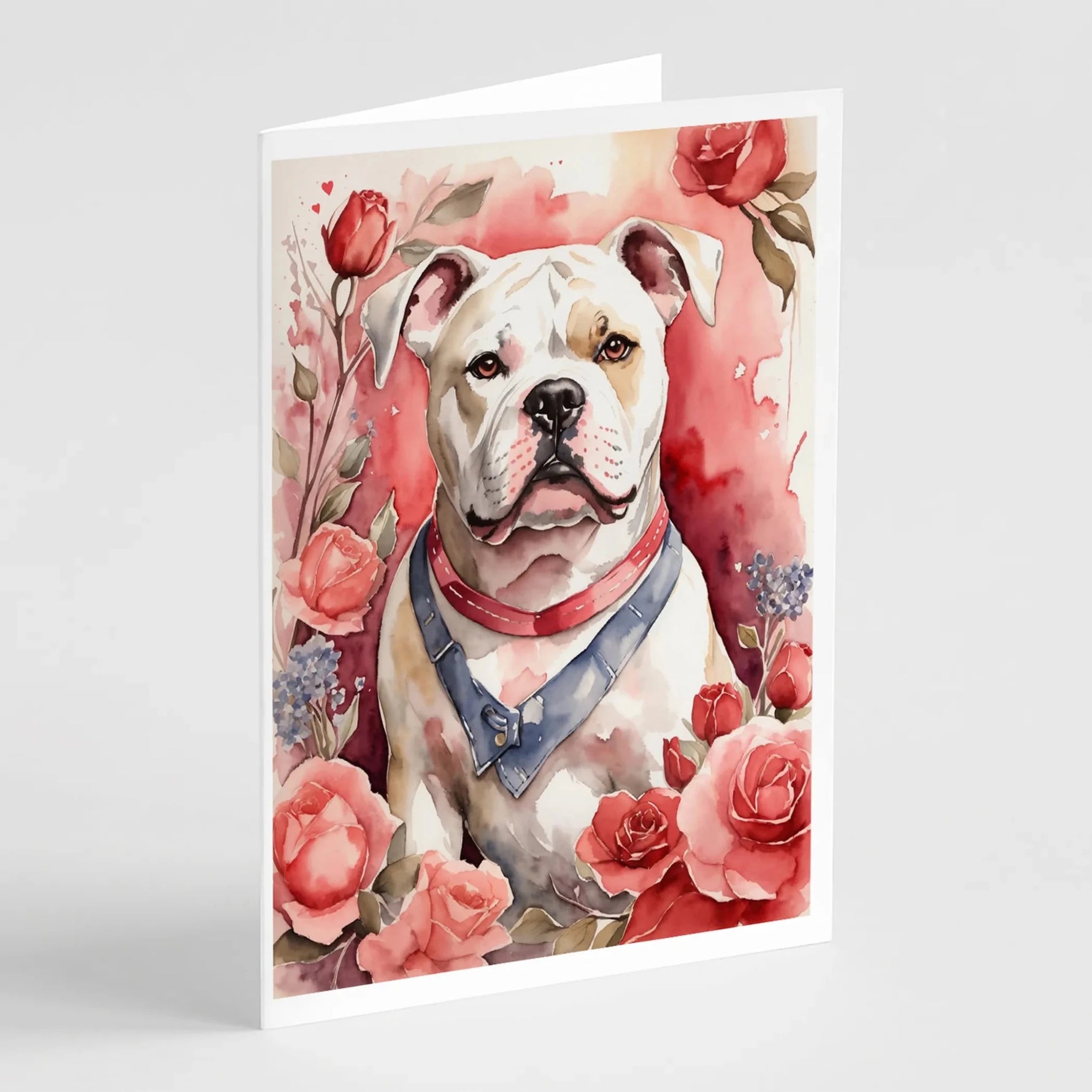 Valentine Roses Greeting Cards - Size: 5X7 | Pack Of: 8 | Collection name: Valentine roses-AMAZON FACTORY