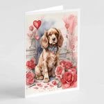 Valentine Roses Greeting Cards - Size: 5X7 | Pack Of: 8 | Collection name: Valentine roses-AMAZON FACTORY