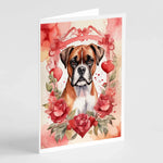 Valentine Roses Greeting Cards - Size: 5X7 | Pack Of: 8 | Collection name: Valentine roses-AMAZON FACTORY