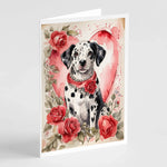 Valentine Roses Greeting Cards - Size: 5X7 | Pack Of: 8 | Collection name: Valentine roses-AMAZON FACTORY