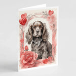 Valentine Roses Greeting Cards - Size: 5X7 | Pack Of: 8 | Collection name: Valentine roses-AMAZON FACTORY