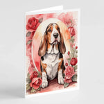 Valentine Roses Greeting Cards - Size: 5X7 | Pack Of: 8 | Collection name: Valentine roses-AMAZON FACTORY