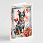 Valentine Roses Greeting Cards - Size: 5X7 | Pack Of: 8 | Collection name: Valentine roses-AMAZON FACTORY
