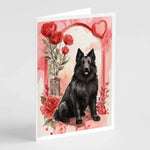Valentine Roses Greeting Cards - Size: 5X7 | Pack Of: 8 | Collection name: Valentine roses-AMAZON FACTORY