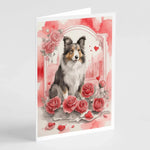 Valentine Roses Greeting Cards - Size: 5X7 | Pack Of: 8 | Collection name: Valentine roses-AMAZON FACTORY