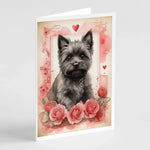 Valentine Roses Greeting Cards - Size: 5X7 | Pack Of: 8 | Collection name: Valentine roses-AMAZON FACTORY