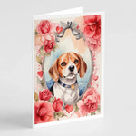 Valentine Roses Greeting Cards - Size: 5X7 | Pack Of: 8 | Collection name: Valentine roses-AMAZON FACTORY