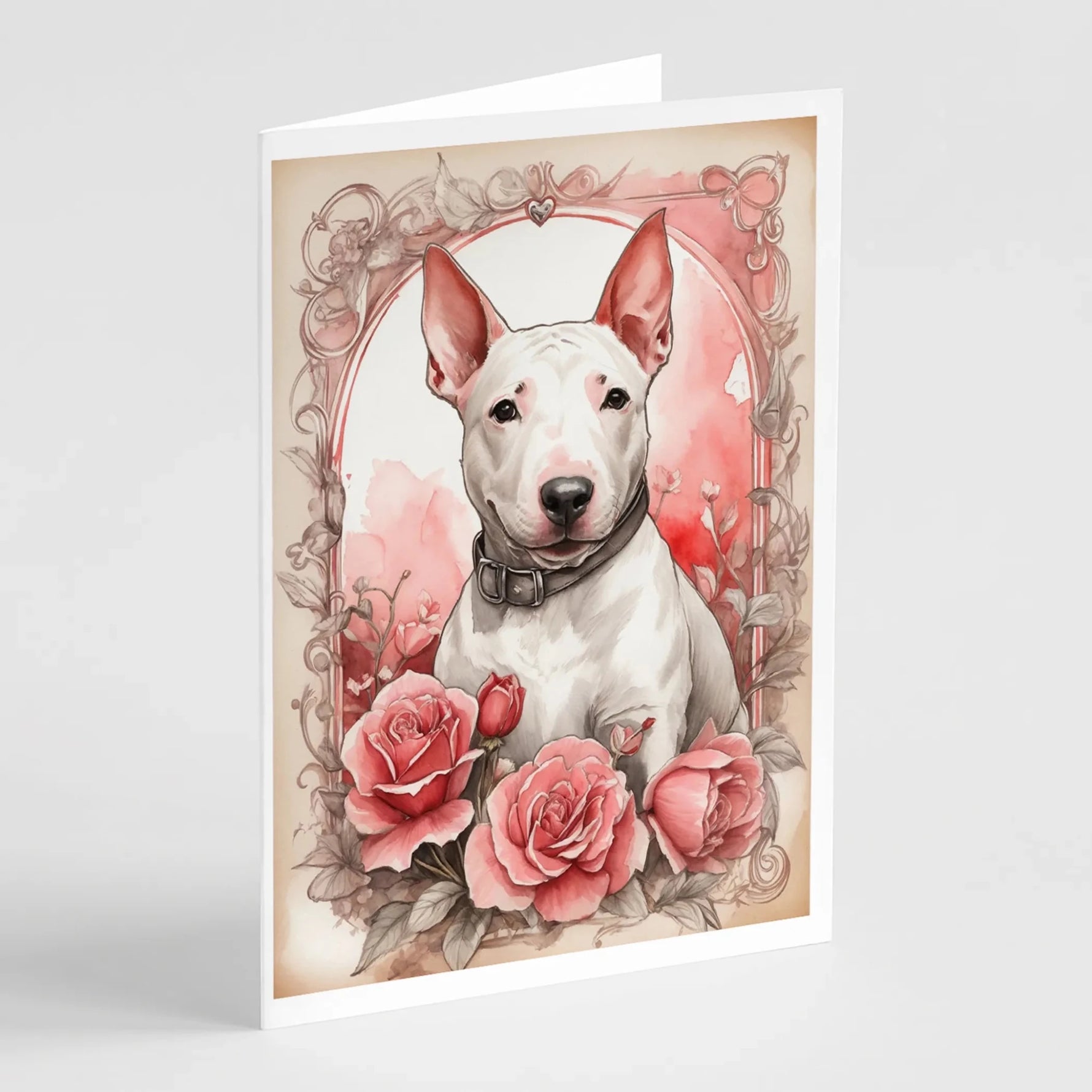 Valentine Roses Greeting Cards - Size: 5X7 | Pack Of: 8 | Collection name: Valentine roses-AMAZON FACTORY