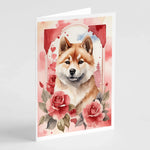 Valentine Roses Greeting Cards - Size: 5X7 | Pack Of: 8 | Collection name: Valentine roses-AMAZON FACTORY