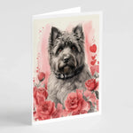 Valentine Roses Greeting Cards - Size: 5X7 | Pack Of: 8 | Collection name: Valentine roses-AMAZON FACTORY