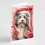 Valentine Roses Greeting Cards - Size: 5X7 | Pack Of: 8 | Collection name: Valentine roses-AMAZON FACTORY