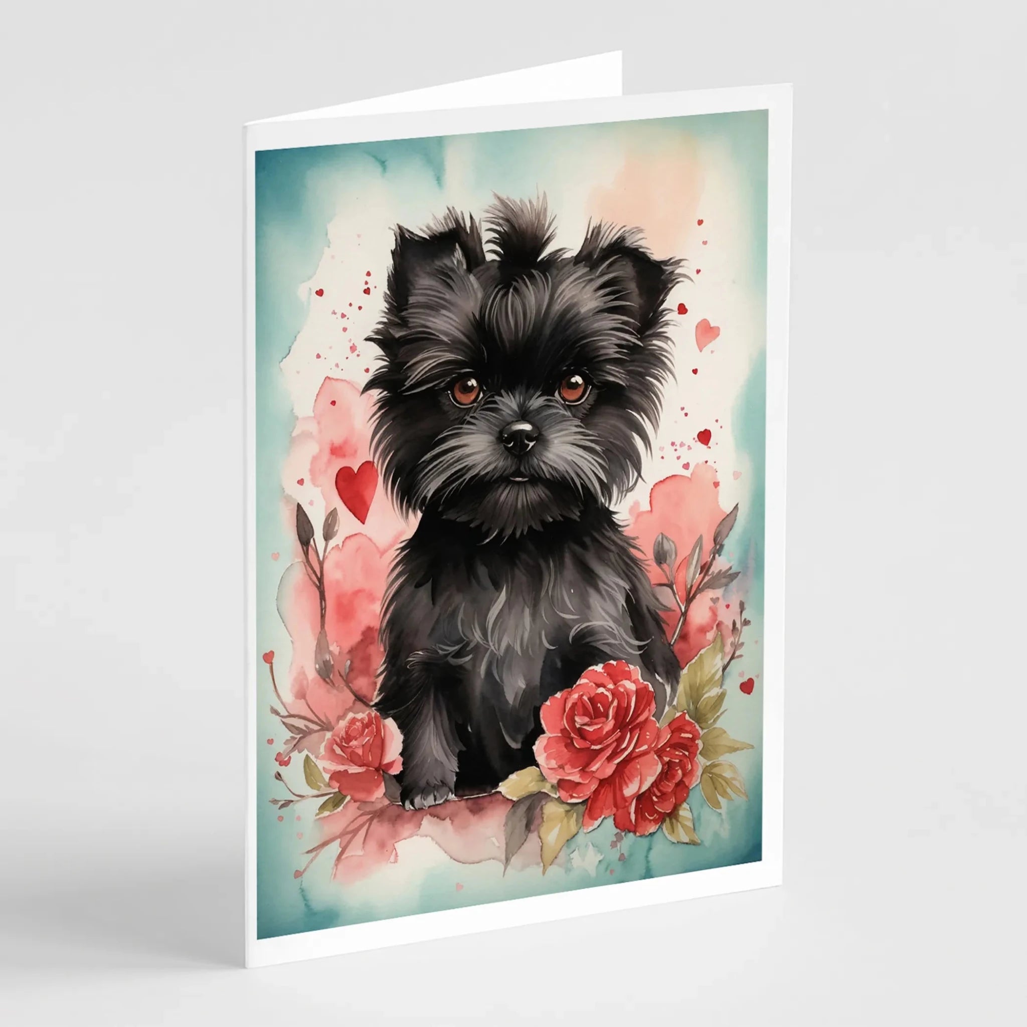 Valentine Roses Greeting Cards - Size: 5X7 | Pack Of: 8 | Collection name: Valentine roses - AMAZON FACTORY
