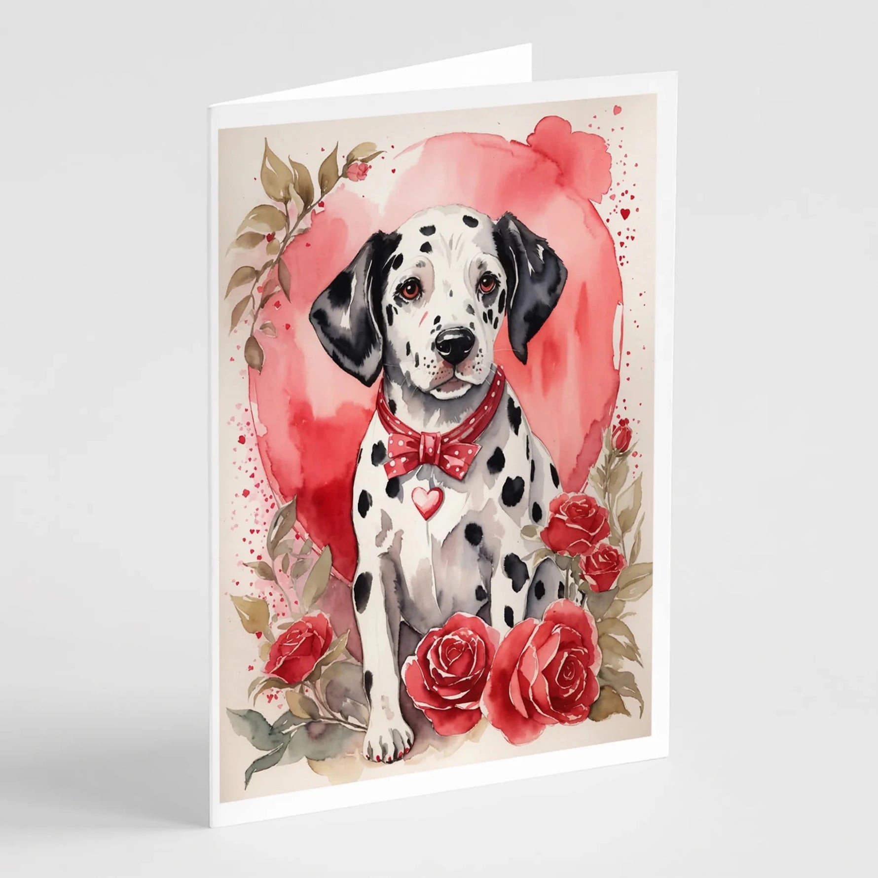 Valentine Roses Greeting Cards - Size: 5X7 | Pack Of: 8 | Collection name: Valentine roses-AMAZON FACTORY