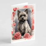 Valentine Roses Greeting Cards - Size: 5X7 | Pack Of: 8 | Collection name: Valentine roses-AMAZON FACTORY