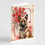 Valentine Roses Greeting Cards - Size: 5X7 | Pack Of: 8 | Collection name: Valentine roses-AMAZON FACTORY