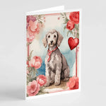 Valentine Roses Greeting Cards - Size: 5X7 | Pack Of: 8 | Collection name: Valentine roses-AMAZON FACTORY